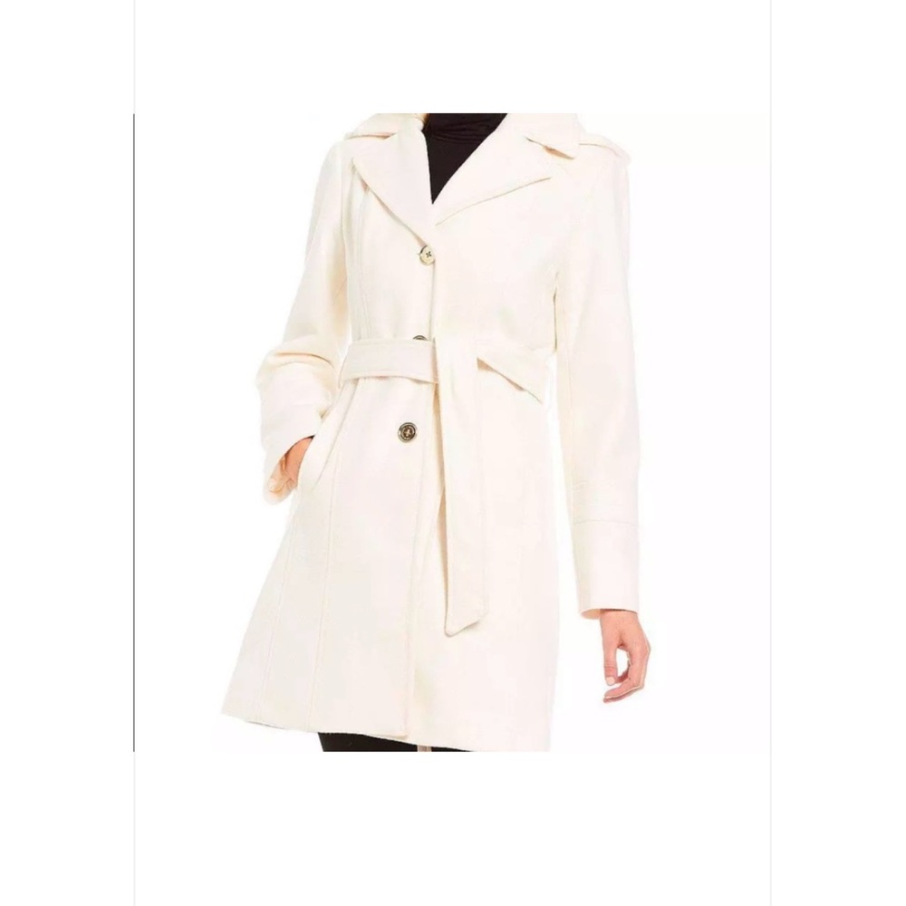 Michael Kors women’s hooded coat ivory medium excellent condition